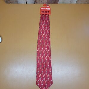 Special Ties by MMG Red Santa Golf Novelty Necktie Polyester Men's Holiday